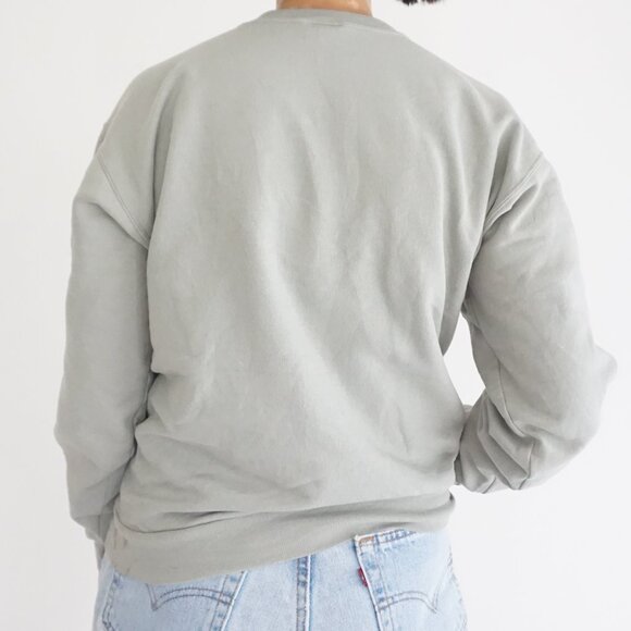 Vintage Hanes Sage Cotton Blend Cat Kittens Embroidery Sweater Grandmacore S - Picture 2 of 13